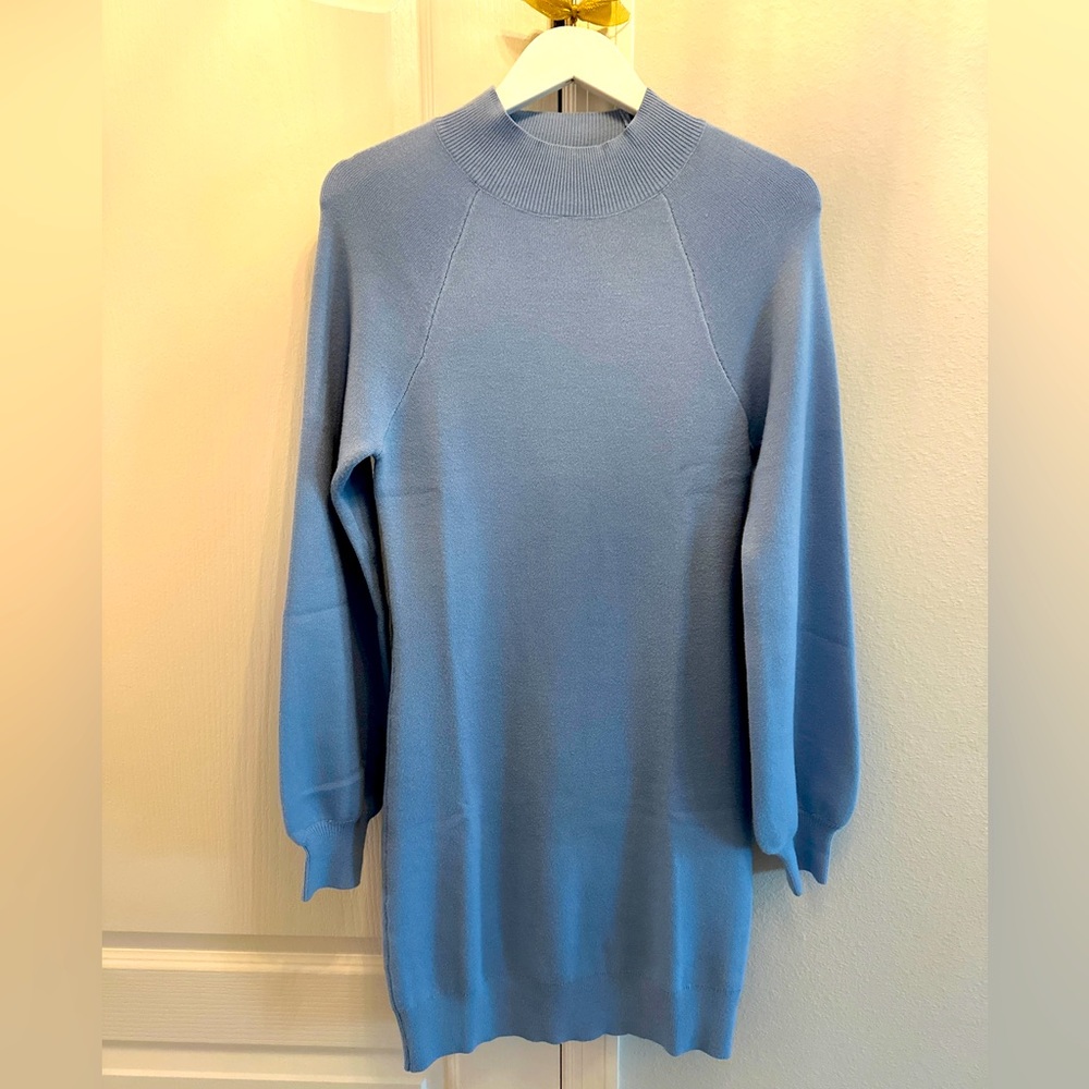 Blue Sweater Dress